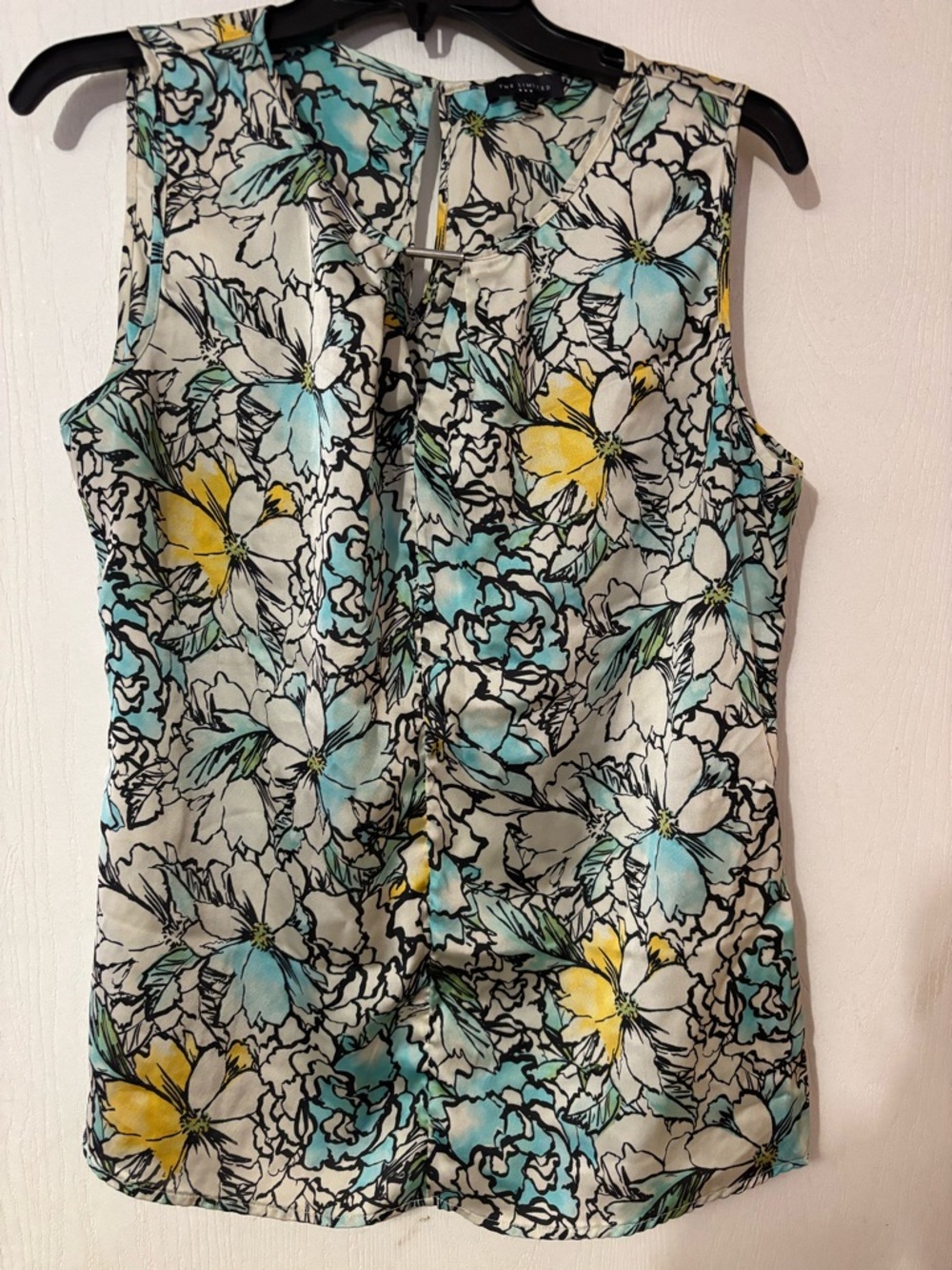 The Limited Floral Sleeveless Camisole - Blue, Yellow, White